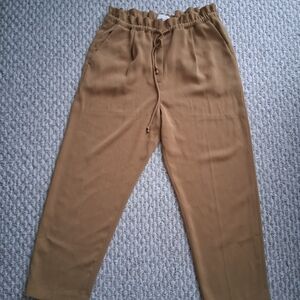 ARITZIA WILFRED Kari Pant Paperbag Drawstring Waist Quick Dry Size Large